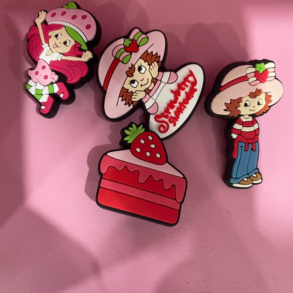 Strawberry shortcake croc charms